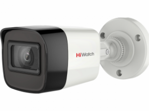 2 Мп цилиндрическая HD-TVI видеокамера с EXIR-подсветкой до 30 м и микрофоном DS-T200A