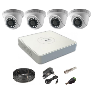 Комплект видеонаблюдения на 4 купольные Tvi-HD камеру 2Мп