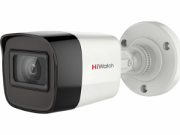 5 Мп цилиндрическая HD-TVI видеокамера с EXIR-подсветкой до 30 м и микрофоном DS-T500A